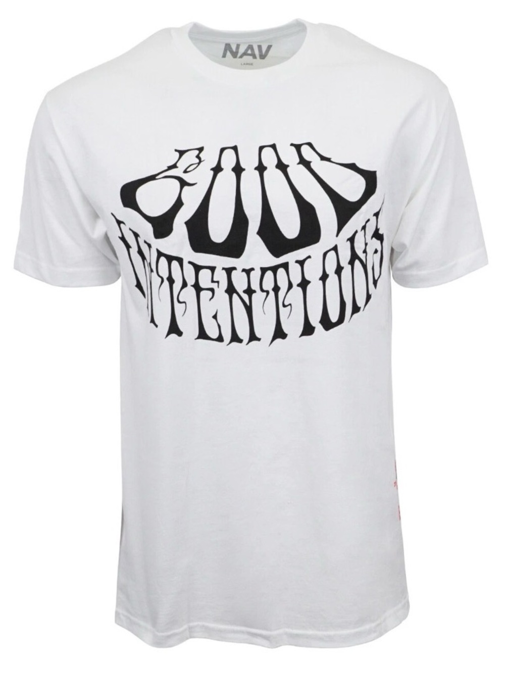 Vlone White Good Intentions Graphic Tee - Men's White T-Shirt